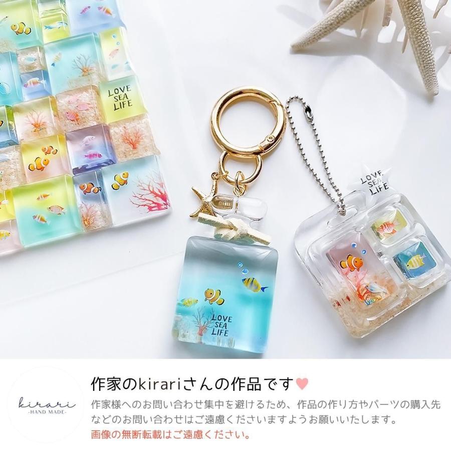 シール レジンシール 熱帯魚 珊瑚 海 ステッカー 夏 マリン