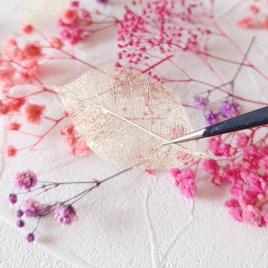 隠れ工房GreenOcean プリザーブドフラワー 枝付きカスミソウ リーフ