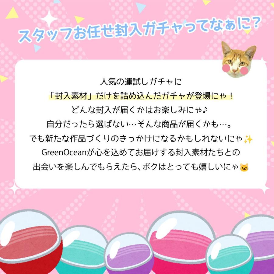 隠れ工房GreenOcean □福袋 スタッフお任せ♪ 運試し 封入素材ガチャ