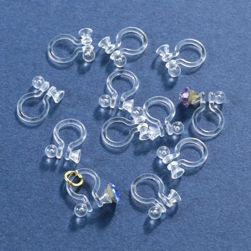 ピアス イヤリング 5ペア 樹脂製 台座付ノンホールピアスパーツ 金属アレルギー対応 半透明 基本金具 貼る 貼り付け レジン キャッチ シリコン A 4099 G 隠れ工房 Greenocean 通販 Yahoo ショッピング