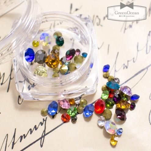 ビジュー・ラインストーン 2g Vカットラインストーン MIX [石 ストーン