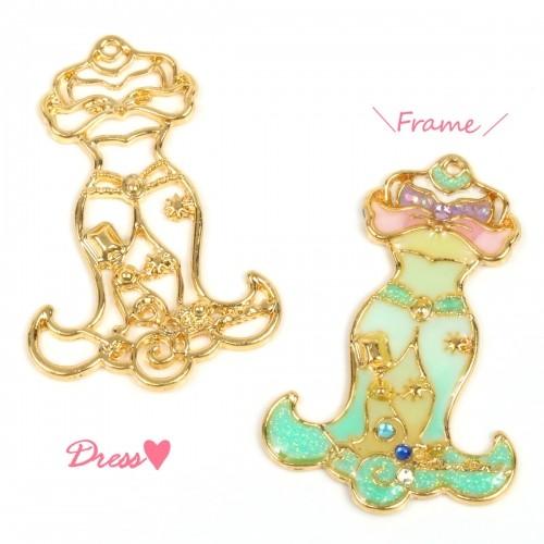 空枠 プリンセスドレス K ゴールド 王妃 お姫様 シンデレラ 人魚姫 ジャスミン オーロラ姫 ティンカーベル ディズニー レジン枠 フレーム 童話 F 6318 R 隠れ工房 Greenocean 通販 Yahoo ショッピング