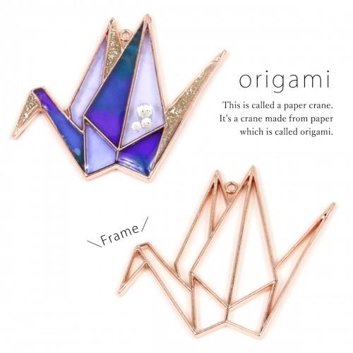 空枠 折り紙鶴2 ピンクゴールド ツル 鳥 遊び 和風 日本 F 6413 R 隠れ工房 Greenocean 通販 Yahoo ショッピング