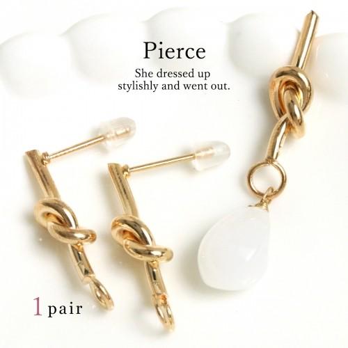 ピアス イヤリング 1ペア 結い紐 ピアス きれいめゴールド 水引 お祝い 和風 日本 基本金具 アクセサリー金具 Pair F 6584 H 隠れ工房 Greenocean 通販 Yahoo ショッピング