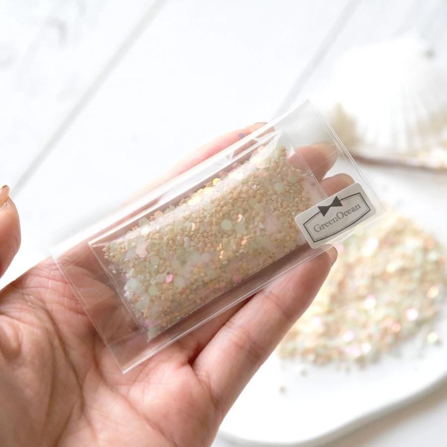 隠れ工房GreenOcean 封入素材 5g 蓄光粒入 本物の星の砂＆太陽の砂