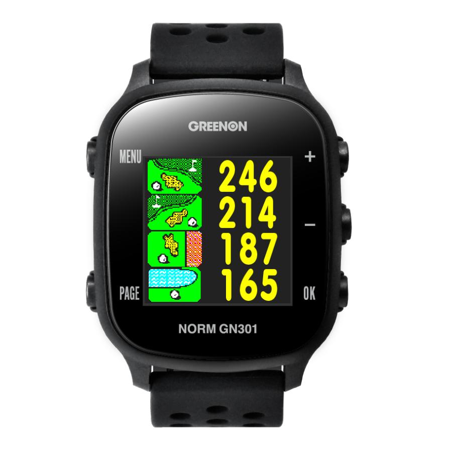 新品GREENON NORM GN301 ゴルフウォッチ/未使用未開封 GREENON（グリーンオン） 【アウトレット】ゴルフ 距離計腕時計型