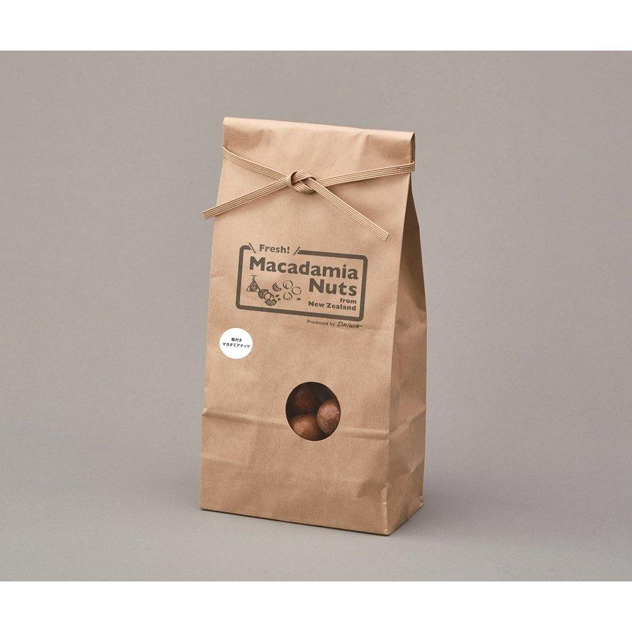 殻付きマカダミアナッツ（フレッシュ）500g　ニュージーランド産「生」ノンロースト　無塩 | オーガニック | 01