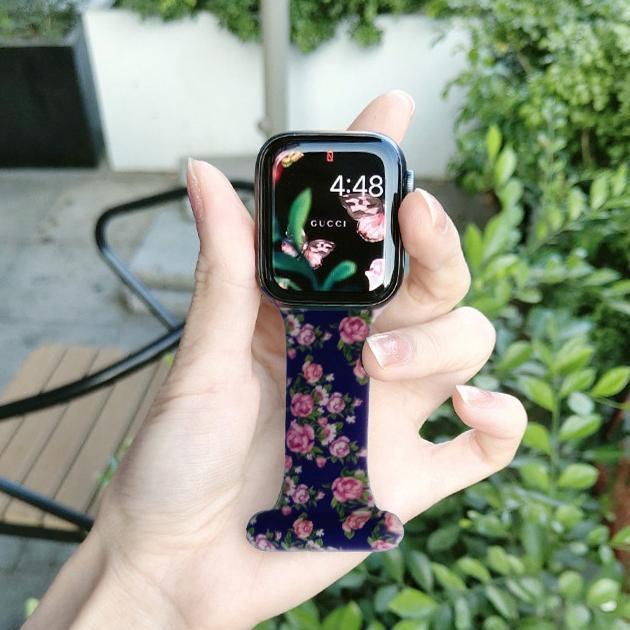 Apple Watch シリコン バンド アップルウォッチ SE 8 7 44mm 40mm 女性 バンド シリコンベルト 45mm ナースウォッチ｜greenpeace-st｜12