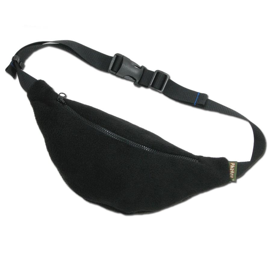 Phatee (ファッティー) FLEECE WAIST BAG フリース ウエストバッグ/BLACK