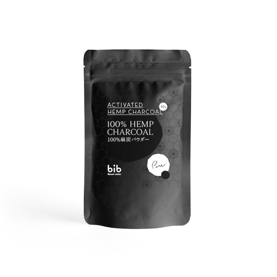 bib 100% 麻炭パウダー 30g ヘンプチャコール 国産 無添加 チャコール