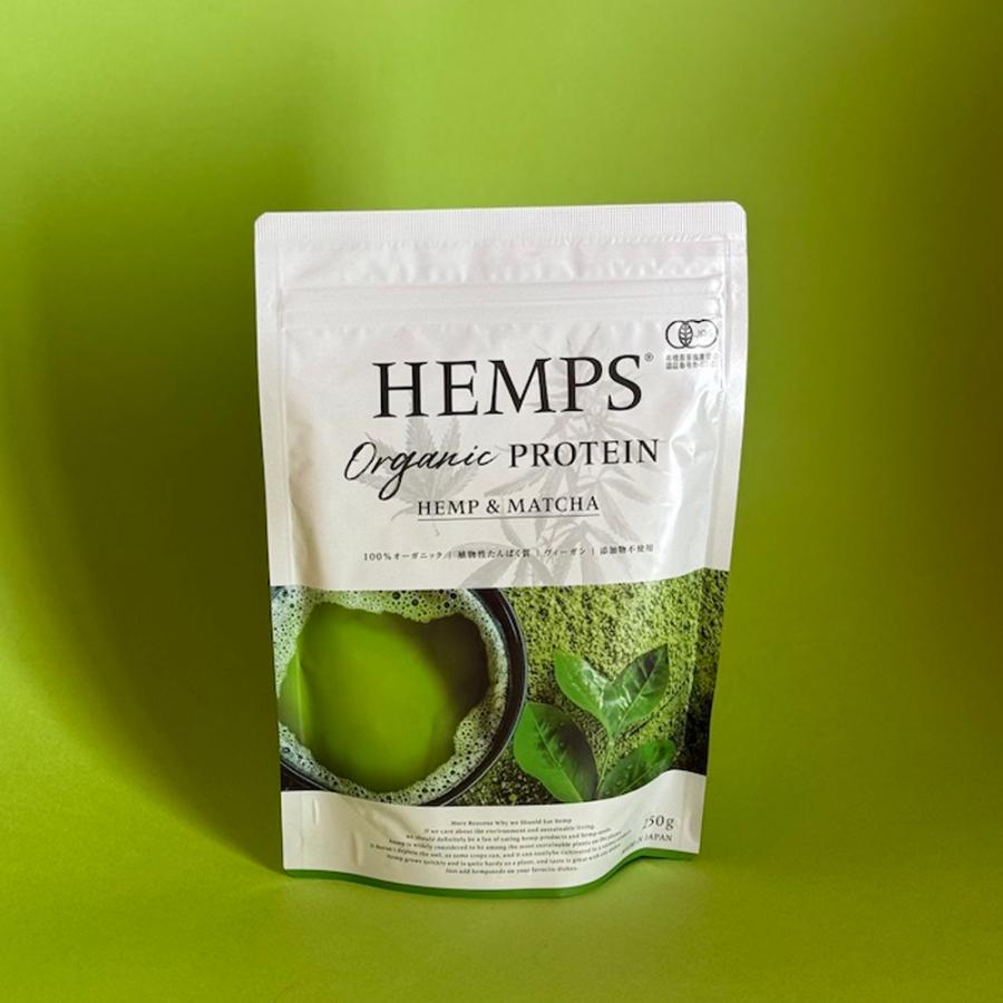 HEMPS ヘンプス オーガニックプロテイン ヘンプ ＆ 抹茶 250g 有機JAS