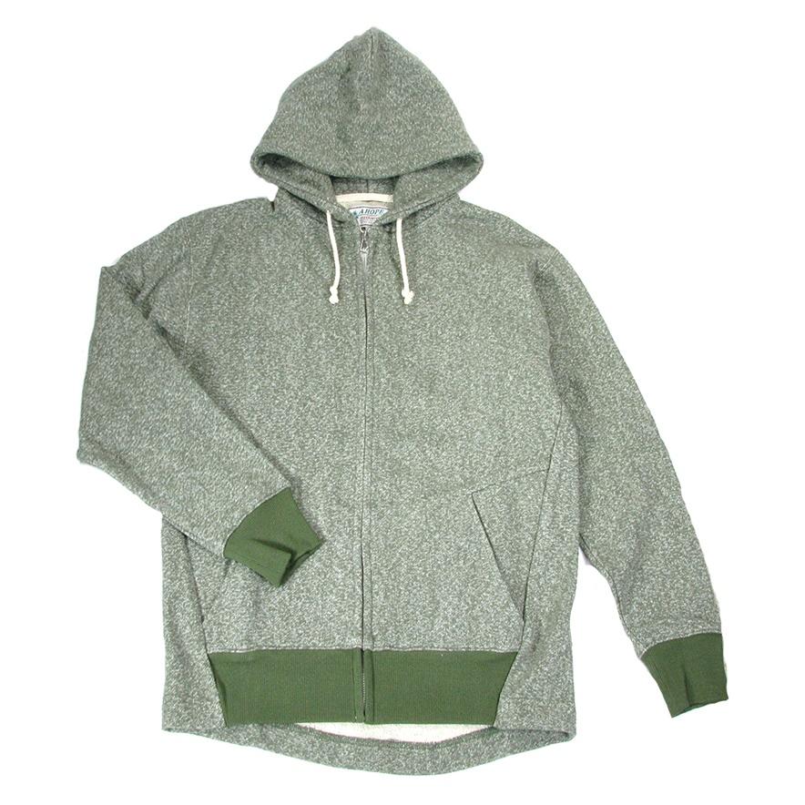 AHOPEHEMP（アホープヘンプ） H/OC COLOR MOKU FULL ZIP PK / FEATHER 
