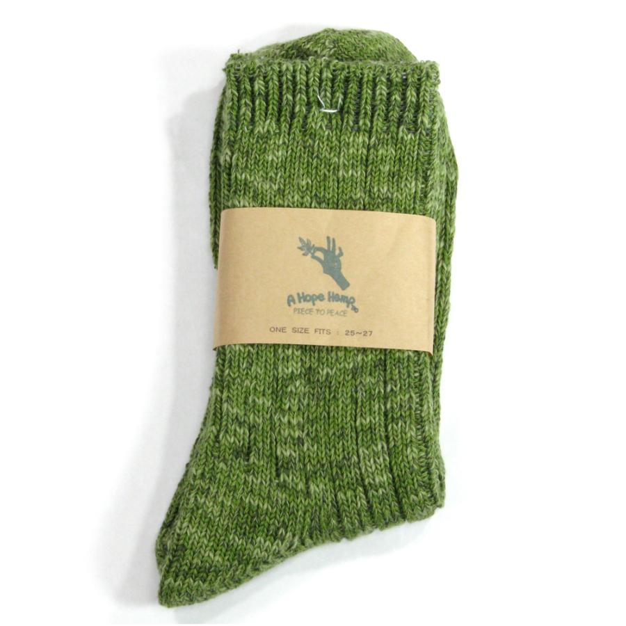 AHOPEHEMP（アホープヘンプ） HEMP SOCKS ヘンプソックス メンズ レディース リブ編みソックス 靴下 SHSX-009 ...