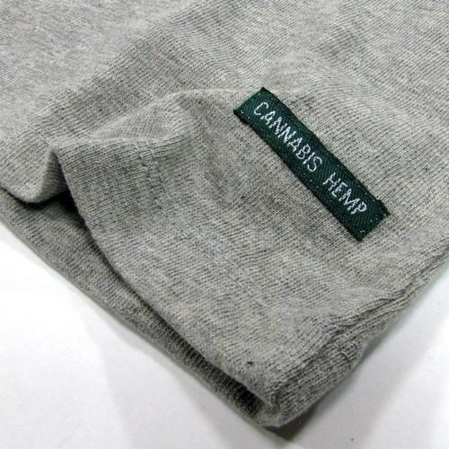 A HOPE HEMP アホープヘンプ REGULAR L/S TEE / ASHED GREY ヘンプコットン ロングスリーブ Tシャツ ロンT 長袖 無地｜greenplanet｜04