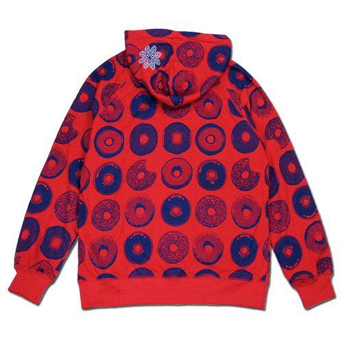 Tokyo Hemp Connection (トウキョウヘンプコネクション) FLEECE ZIP HOODY D ジップアップ パーカー / RED x NAVY｜greenplanet｜03