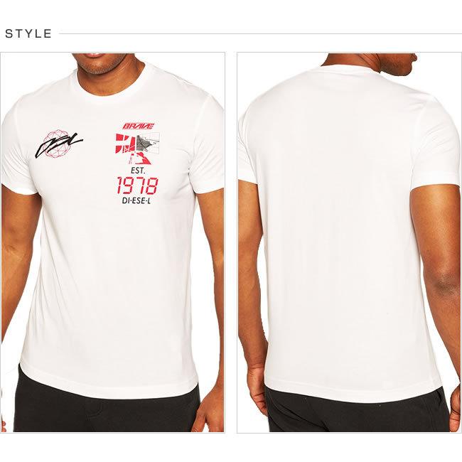 DIESEL ディーゼル Tシャツ クルーネック 半袖 メンズ A00299 0HAYU T-DIEGOS-X43 スリムフィット