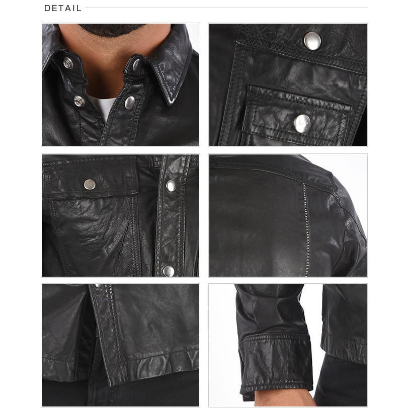 DIESEL ディーゼル ジャケット レザー シャツジャケット A01112 DIESEL ディーゼル ジャケット レザー シャツジャケット A01112