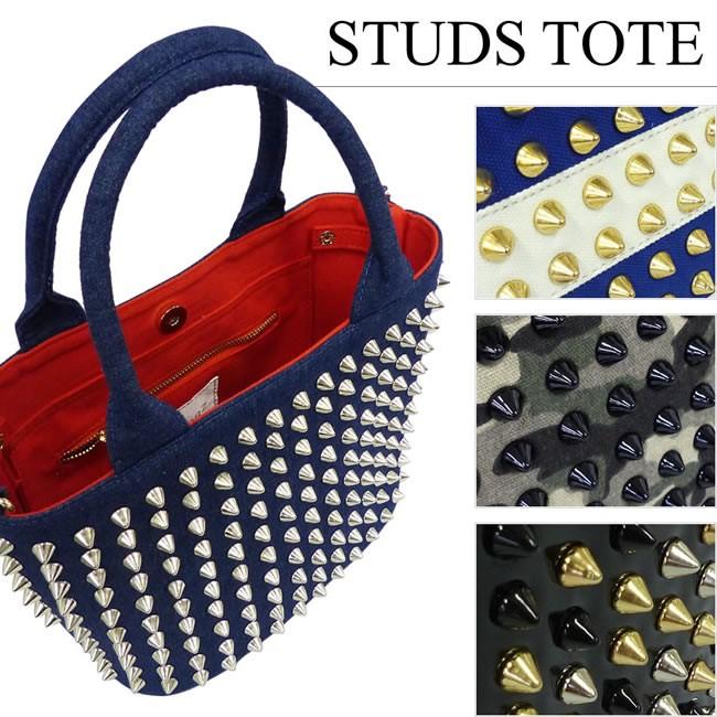 スタッズバッグ トート ショルダー バッグ Mサイズ NBBM0022SL  