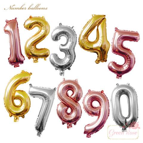 ナンバー バルーン 約80cm 1枚 全3色 数字 風船 2106 balloon02