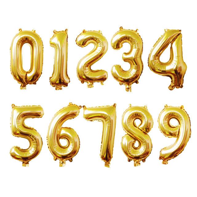 ナンバー バルーン 約80cm 1枚 全3色 数字 風船 2106 balloon02