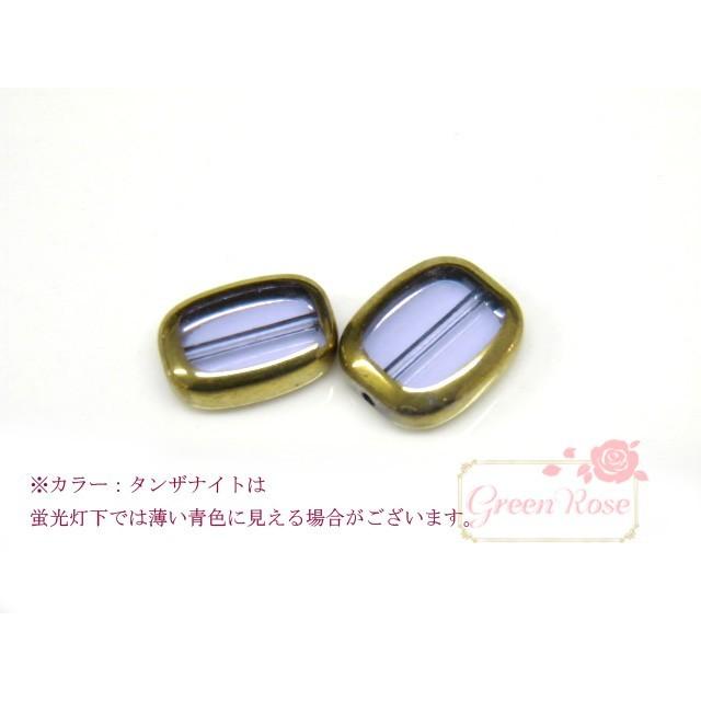 アンティーク風ガラスビーズ レクタングル大 9色 10個 1702 sagb メタリック   beads100｜greenrosenetshopyumi｜04