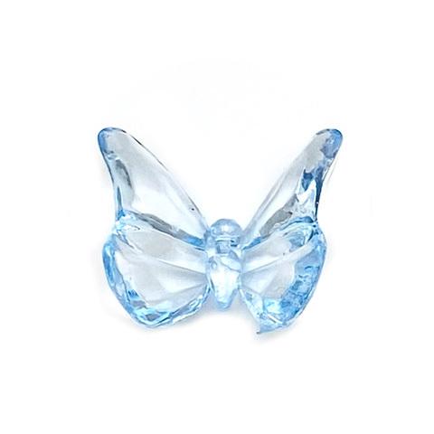 クリアカラー バタフライ 蝶々 プラスチック ビーズ チャーム 全14色