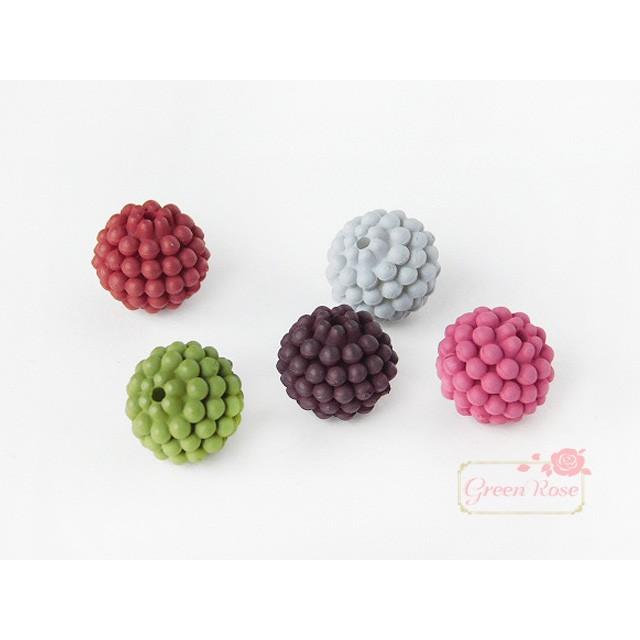 アクリルビーズ つぶつぶデザインビーズ 5色 10個 1804 beads444 