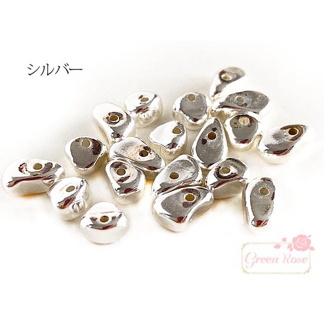 不揃いな形のメタルビーズ 10g メタリック パーツ 2007 beads833