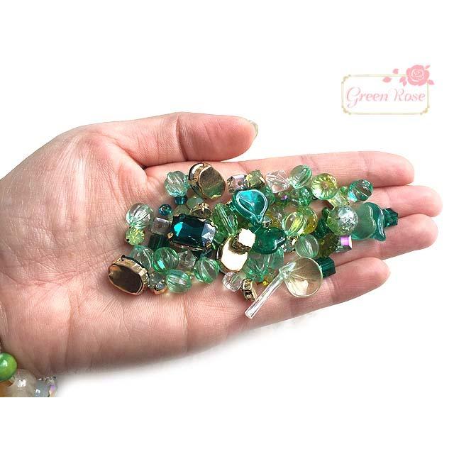 カラフル ビジューミックス 30g ビーズ ガラス ストーン 2010 beads881 当日発送｜greenrosenetshopyumi｜08