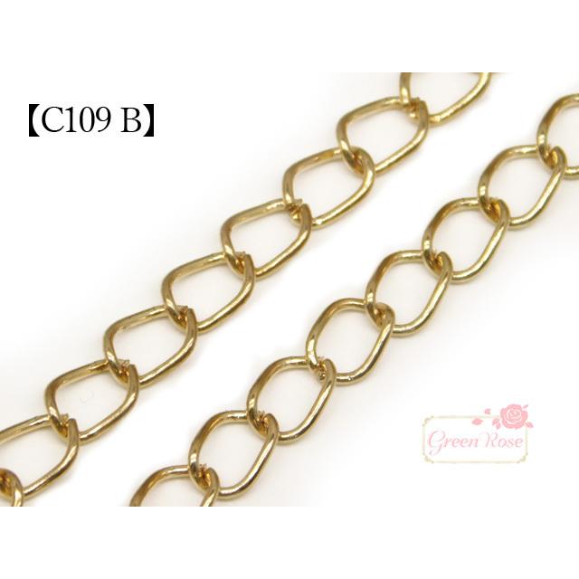 繊細なデザインチェーン ゴールド 全3種 1m 2207 c109 : GreenRose