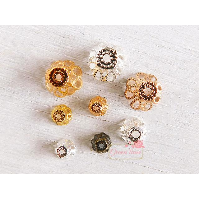 ビーズキャップ 3サイズ 10個 cap044 2104 : GreenRoseネットショップ