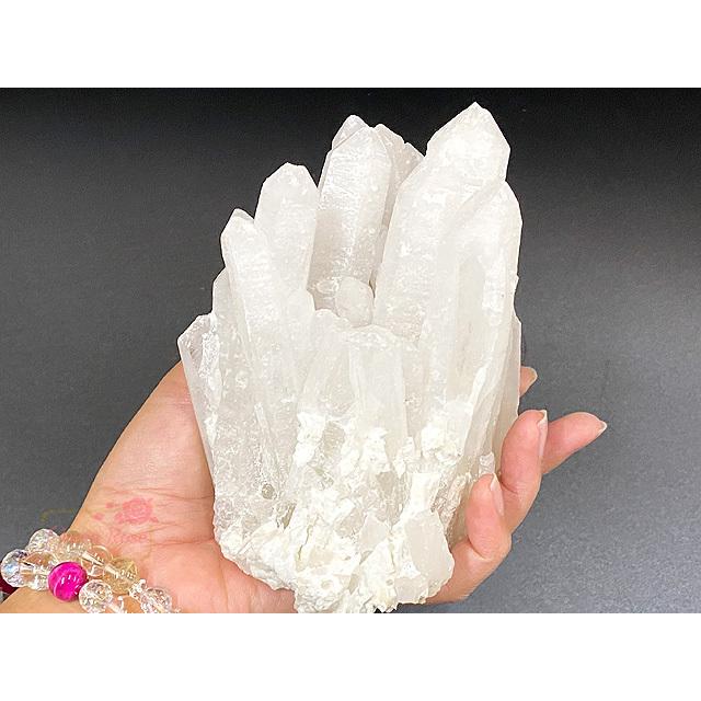 1点限定】【宅配便】インテリア オブジェ 水晶 クラスター クリスタル