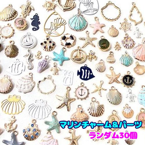 お買い得！！】海 マリン 夏 サマー 貝 チャーム パーツ お楽しみ 福袋