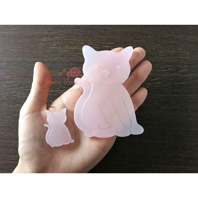 シリコンモールド おすわりねこ 1個 1911 猫 ネコ 石膏 粘土 レジン