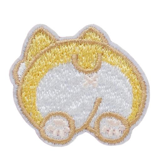 ワッペン にゃんこ わんこ おしり 全4種 2枚 　 糊付き アイロン 接着  縫付 犬 猫  2302 motif548 GreenRoseYumi｜greenrosenetshopyumi｜04