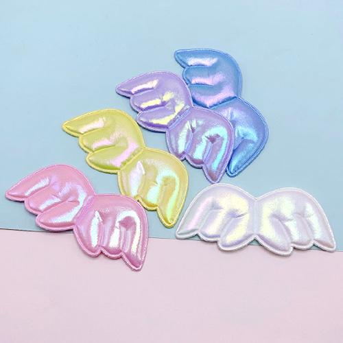 天使の羽根モチーフ 10個 ぬい キッズ オーロラ加工 パステル