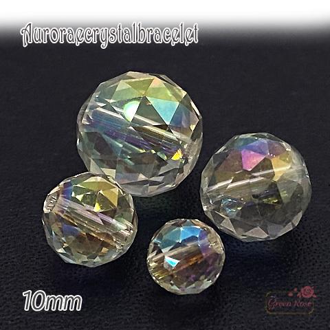 オーロラ クリスタル 水晶 レインボー 多面カット 天然石