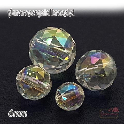 オーロラ クリスタル 水晶 レインボー 多面カット 天然石 
