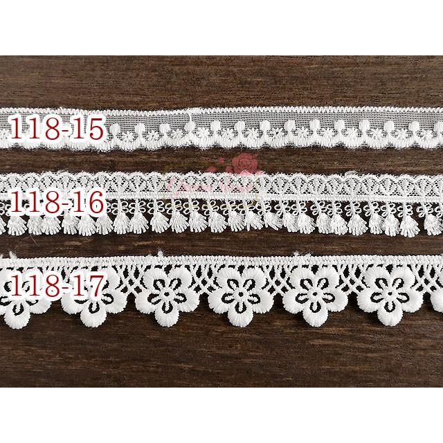 ホワイトレースカバー フリンジ付き ハンドメイド　ビンテージ 大人可愛いレーステープ ホワイト 全5タイプ 約1m 1912 フリンジ