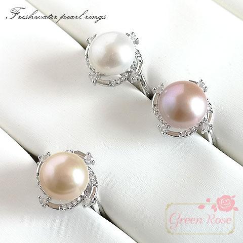 S925 淡水パール 指輪 1個 2105 ring6 : GreenRoseネットショップYumi 