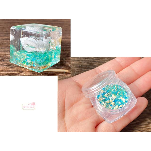 超歓迎 星の砂入り ラメ グリッター ガラス粒 封入 ケース入り レジン ネイル 1個 24 Rp 216 Whitesforracialequity Org