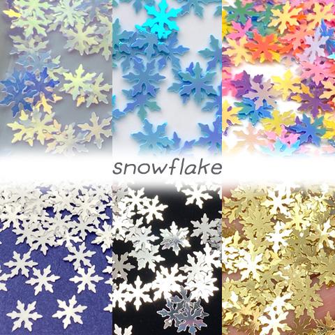 雪 結晶 スパンコール ホログラム クリスマス スノー デコ レジン 封入