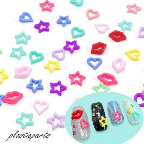 プラスチック 透かしパーツ ネイルパーツ ミニパーツ レジン ネイル