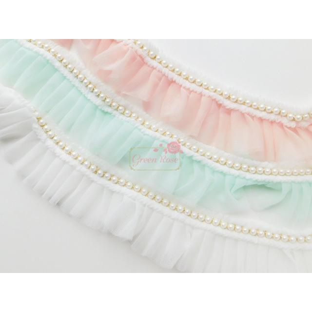 パール付 フリルテープ 60mm幅 1m 手芸 2104 rt162 : GreenRoseネット