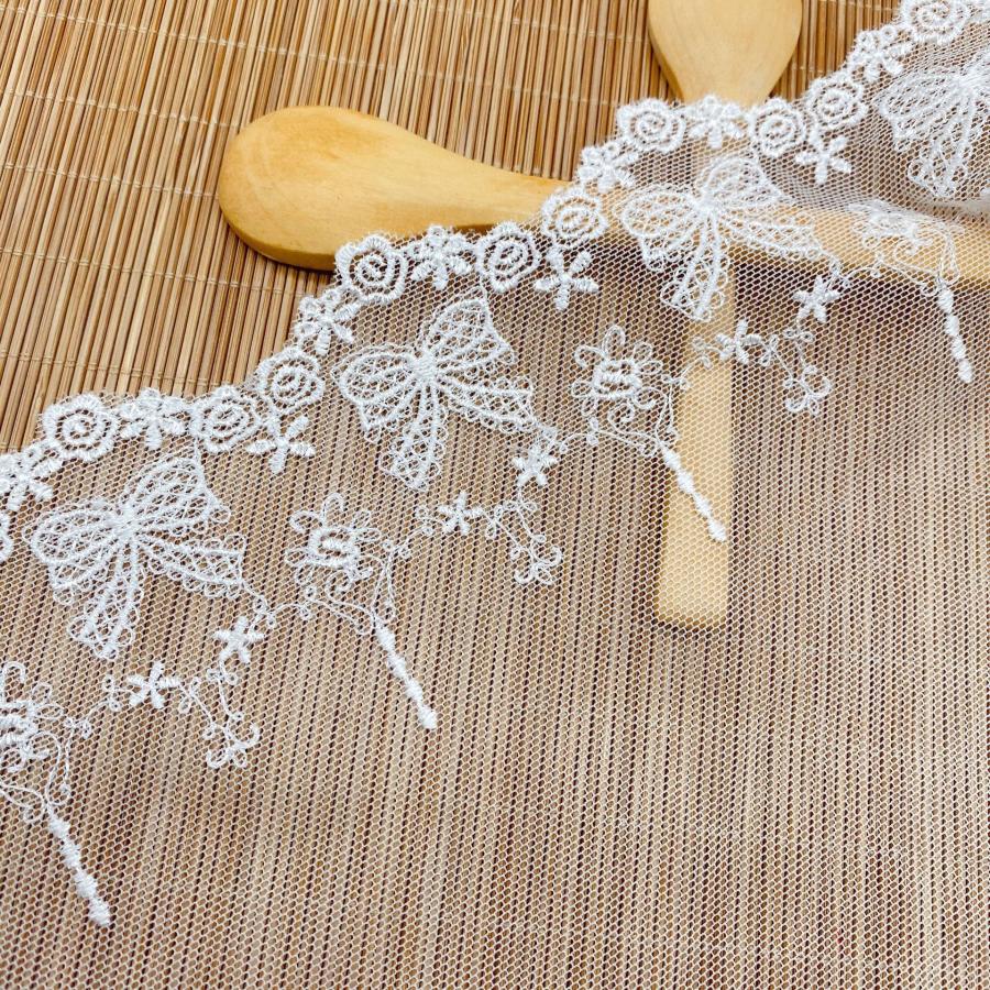 レーステープ フリルリボン 幅広 テープ ハンドメイド 手芸 小物
