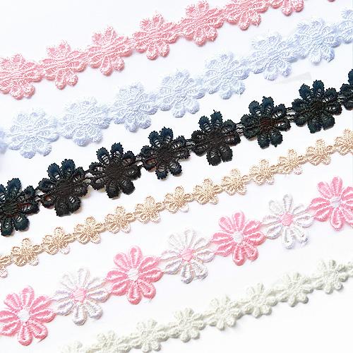 フラワー レース テープ 花 トーションレース ケミカルレース 約1m