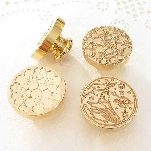 シーリングスタンプ 付け替え 25mm 1個 全4種 くじら 桜 花 天体 シーリングスタンプ 付け替え 25mm 1個 全4種 くじら 桜 花 天体