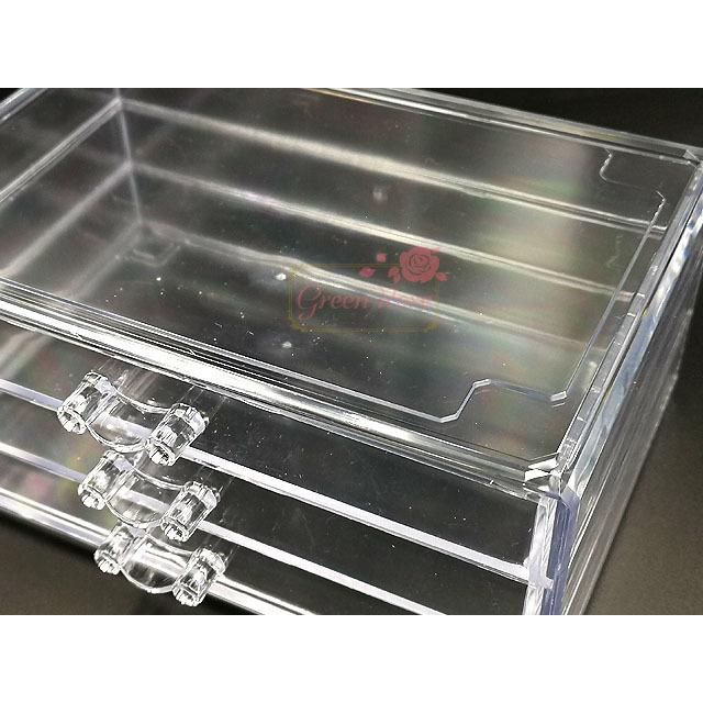 宅配便】クリア収納ケース 1個 3段 アクリル 仕切り無し 2101