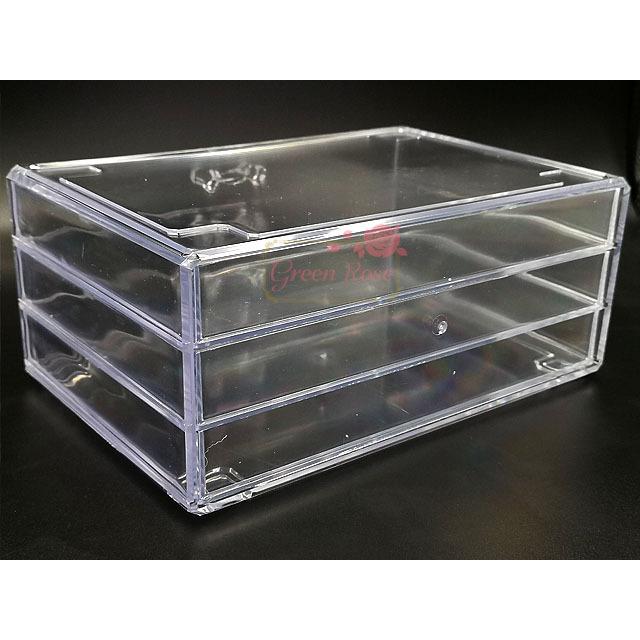 宅配便】クリア収納ケース 1個 3段 アクリル 仕切り無し 2101 tools157