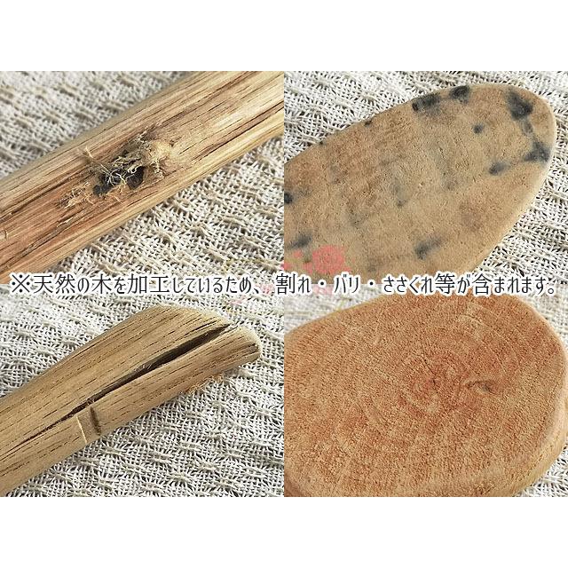 ナチュラルウッド 工作 全5種類 1セット 天然 木 木工 2205 tools264